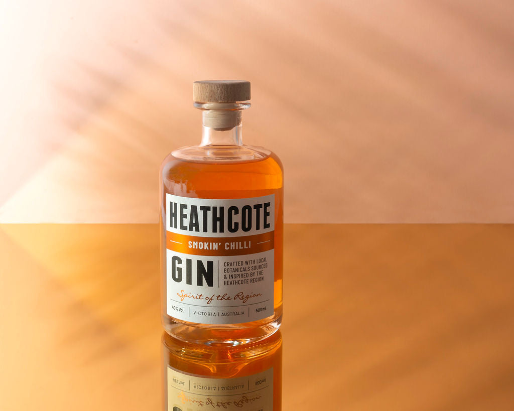 HEATHCOTE SMOKIN CHILLI GIN www.friendsofhg .au